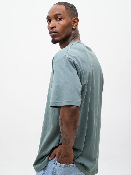 Jigga Wear Jigga Wear T-Shirt Szeroka luźna Laur korona 130023 Zielony Oversize
