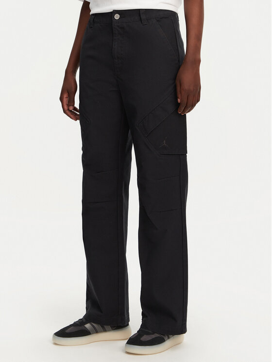 Nike Nike Pantaloni din material FV7098 Negru Regular Fit