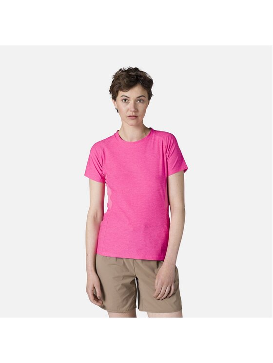 Rossignol Rossignol T-Shirt W Melange Ss Tee Różowy Regular Fit
