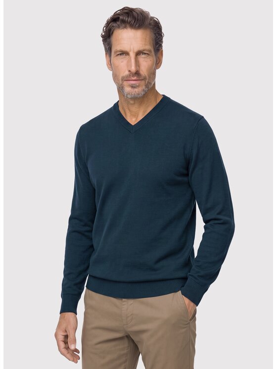 Pako Lorente Pako Lorente Sweter P26WN-2X-010 Zielony ciemny Straight Fit