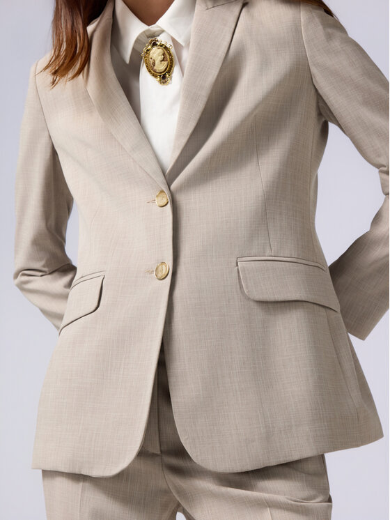 Oltre Oltre Giacca outdoor Q766R004531N002 Beige Regular Fit
