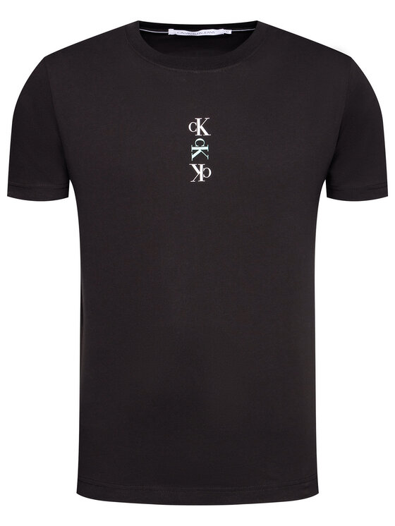 Calvin Klein Jeans T-shirt J30J318304 Nero Regular Fit • Modivo.it