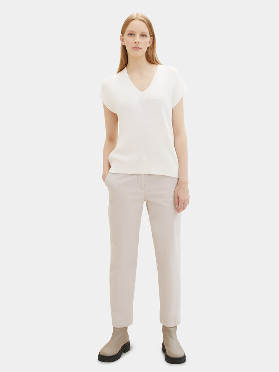 Tom Tailor Tom Tailor Džemper 1040334 Écru Loose Fit