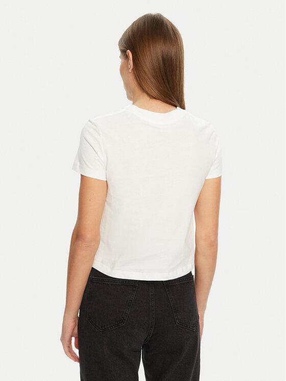Calvin Klein Jeans Calvin Klein Jeans Tričko Script Institutional J20J224984 Biela Slim Fit
