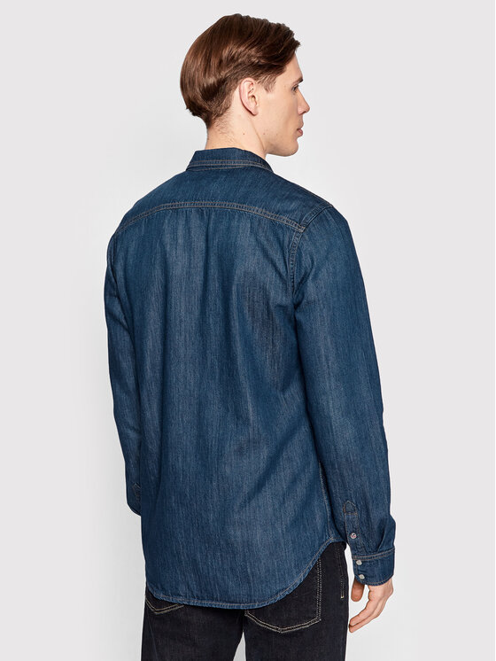 Pepe Jeans Pepe Jeans дънкова риза Hammond PM307509 Тъмносин Regular Fit