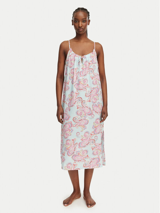 LAUREN RALPH LAUREN LAUREN RALPH LAUREN Cămașă de noapte ILN02506 Albastru deschis Relaxed Fit