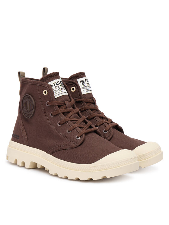 Palladium Palladium Schnürstiefeletten Pampa Hi Zip Organic 79101-293-M Braun