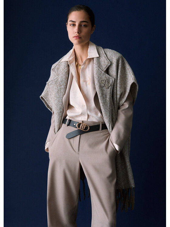 Liu Jo Liu Jo Ponczo 2F6044T2742M9375 Szary Regular Fit