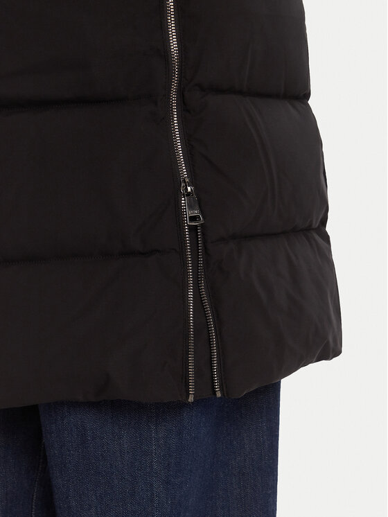 DKNY DKNY Пухено яке DLEMPP55 Черен Regular Fit