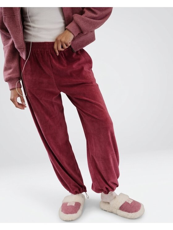 Le Songe Le Songe Spodnie materiałowe RUE Różowy ciemny Basic Fit