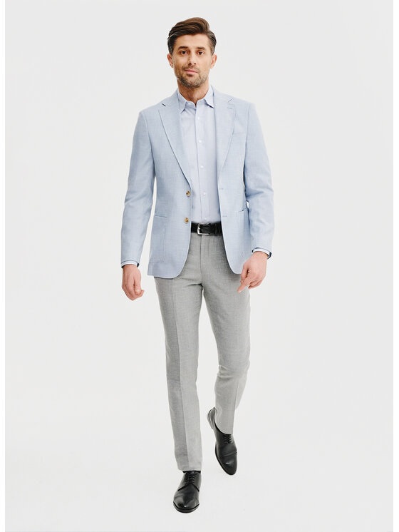 Pako Lorente Pako Lorente Marynarka P25SF-3X-001 Błękitny Slim Fit
