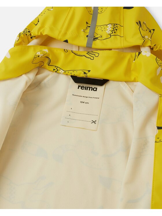 Reima Reima Kurtka przeciwdeszczowa 5100025A-2353 Żółty Regular Fit