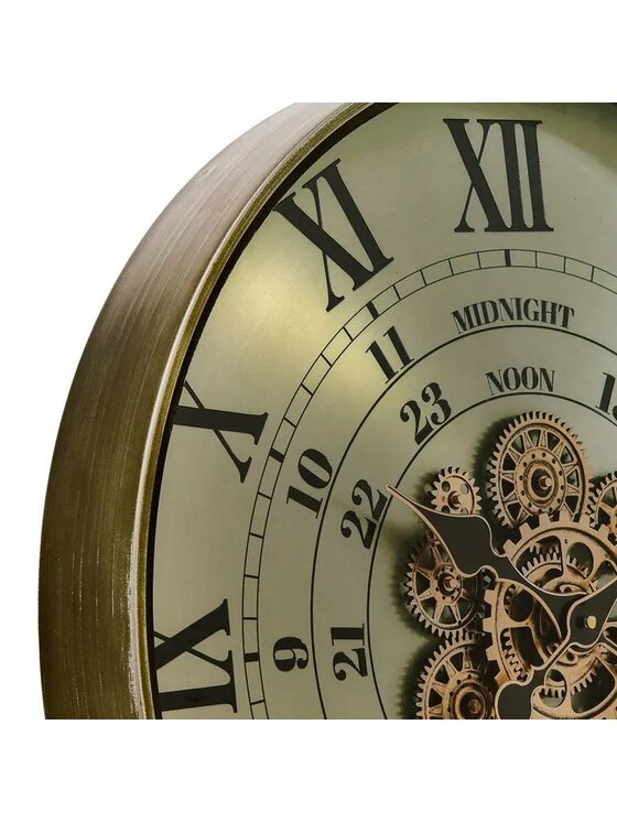 MIAhome MIAhome Zegar ścienny metalowy Michel 60 cm Złoty
