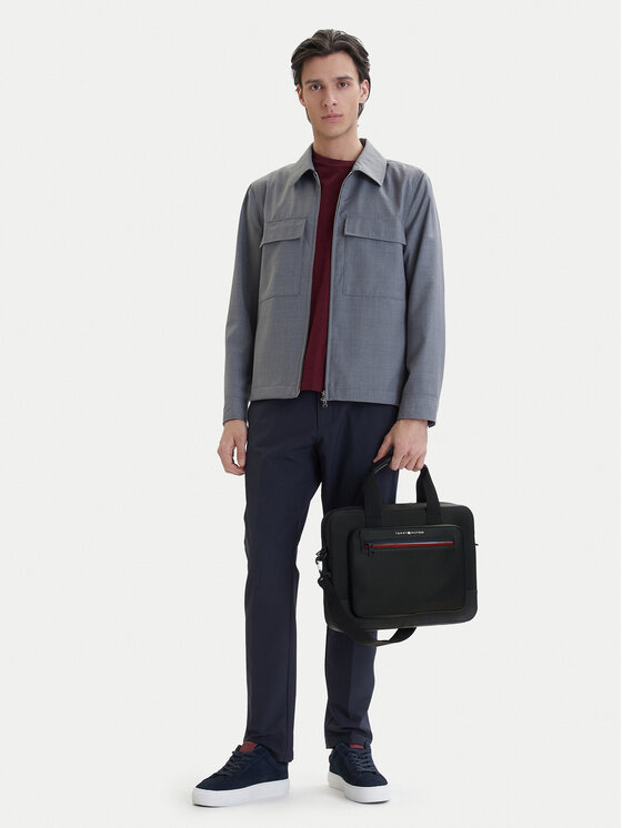 Tommy Hilfiger Geantă pentru laptop Th Foundation Computer Bag AM0AM14158 Negru