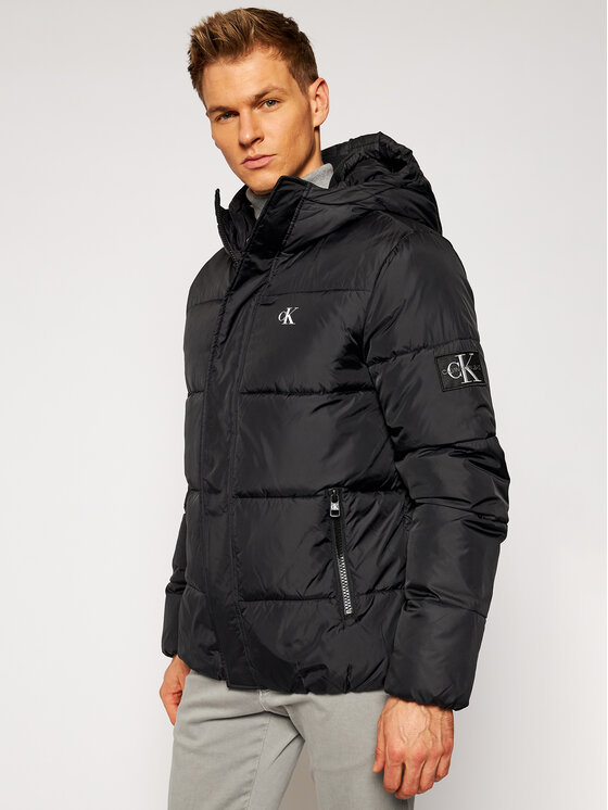 Calvin Klein Jeans Calvin Klein Jeans Зимова куртка J30J316055 Чорний Regular Fit