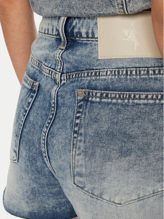 One Teaspoon One Teaspoon Pantaloni scurți de blugi Bowies 26723 Albastru Regular Fit