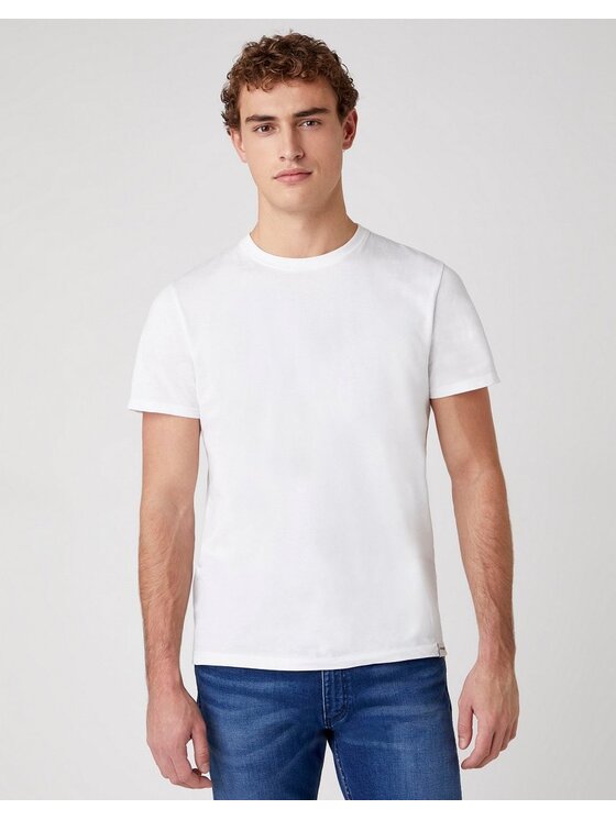 Wrangler Wrangler T-Shirt SS 2 PACK TEE Biały Regular Fit