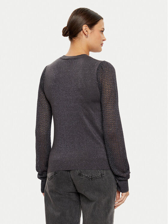 Morgan Morgan Sweter 242-MNIGHT Szary Regular Fit