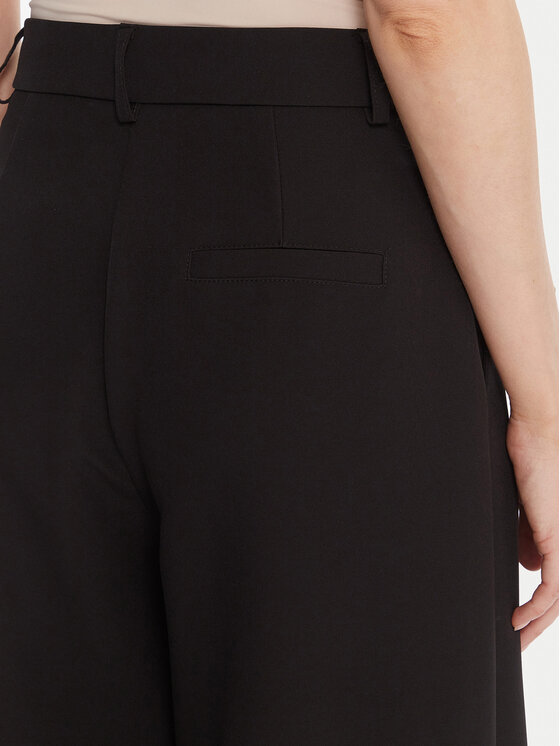 Maryley Maryley Bavlnené nohavice 25IB579/43NE Čierna Regular Fit