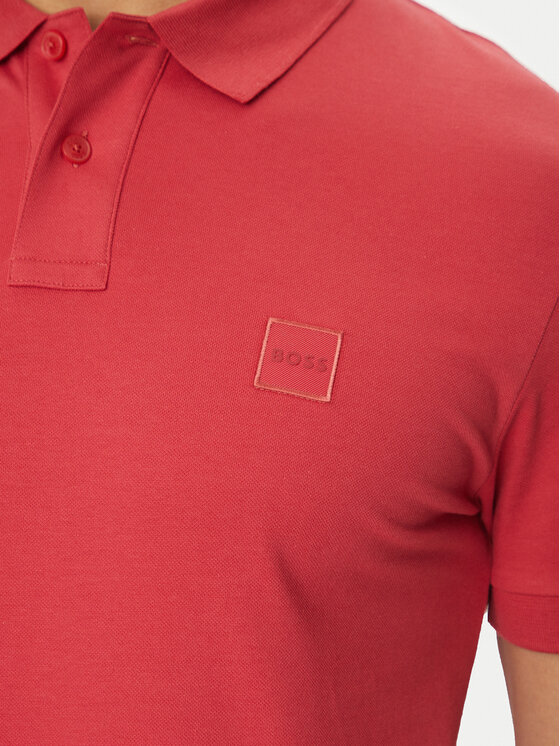 BOSS BOSS Polokošeľa Passenger 50507803 Červená Slim Fit