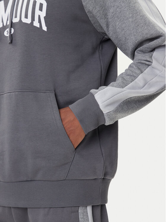 Under Armour Under Armour Bluza Ua Rival Fleece Colorblock 6003958 Szary Loose Fit