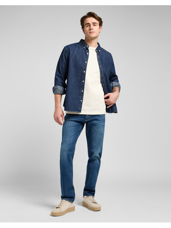 Lee Lee Jeansy WEST Niebieski Regular Fit