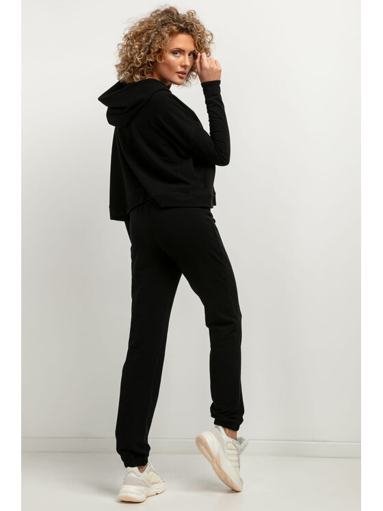 Tessita Tessita Bluza T380 Czarny Loose Fit