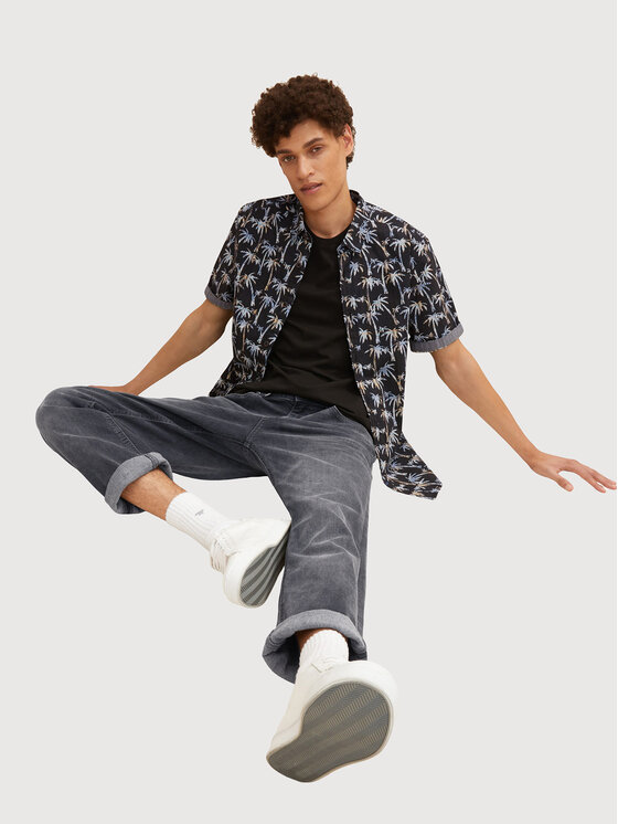 Tom Tailor Tom Tailor Сорочка 1031046 Чорний Regular Fit