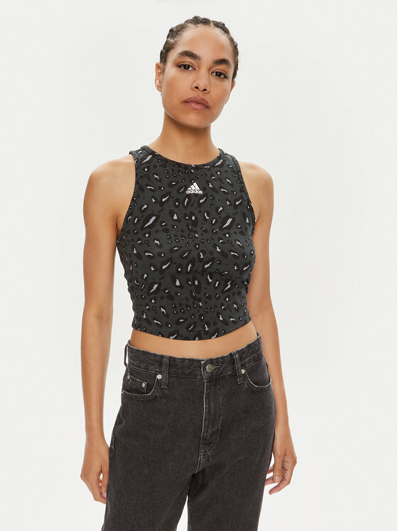adidas Top Essentials IN9930 Sivá Slim Fit