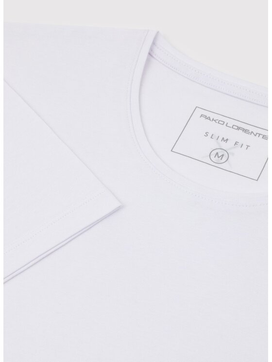 Pako Lorente Pako Lorente T-Shirt P25BN-TT-001 Biały Slim Fit