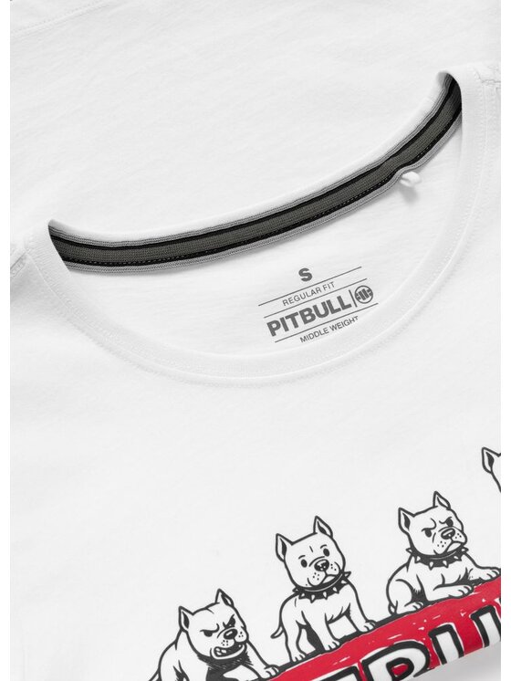 PITBULL PITBULL T-Shirt SOFTBITE Biały Regular Fit