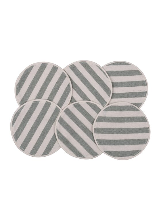Roseberry Home Roseberry Home Podkładka na stół Mini dwustronne z motywem cytryn Lemonade & Stripes Żółty