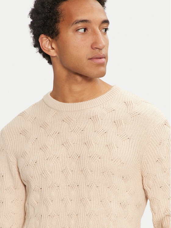 Selected Homme Selected Homme Sveter 16094503 Béžová Regular Fit