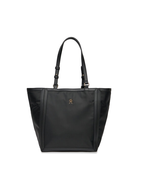 Geantă Tommy Hilfiger Th Essential S Tote AW0AW15717 Negru