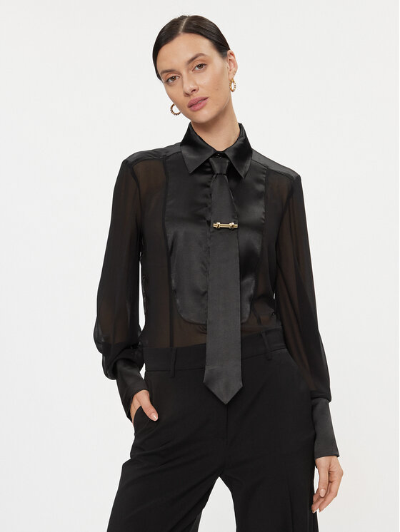 Babylon Cămașă T_E00466 Negru Regular Fit