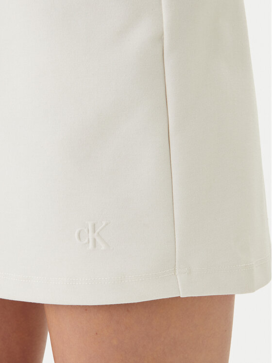 Calvin Klein Jeans Calvin Klein Jeans Fustă mini LV047F251G Alb Slim Fit