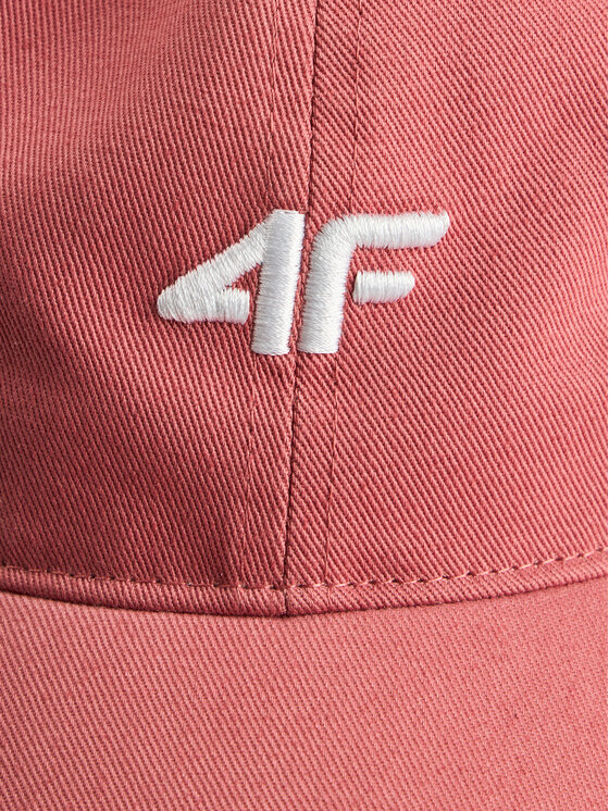 4F 4F Czapka z daszkiem BASIC+ Różowy jasny