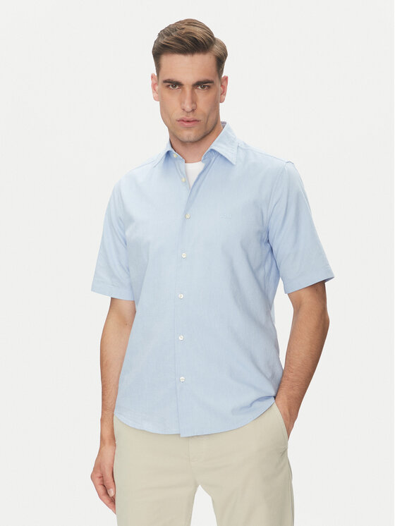 BOSS BOSS Cămașă Rash_2 50537332 Albastru celest Regular Fit