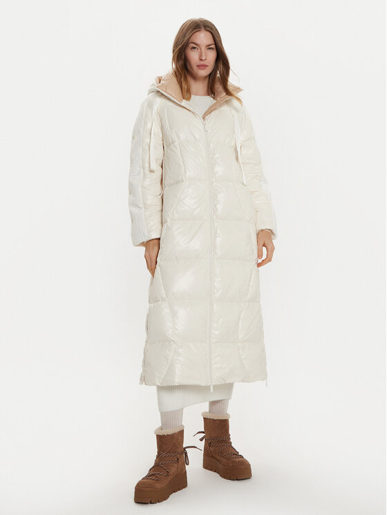 ViCOLO ViCOLO Pehelykabát TS0025 Ekru Regular Fit