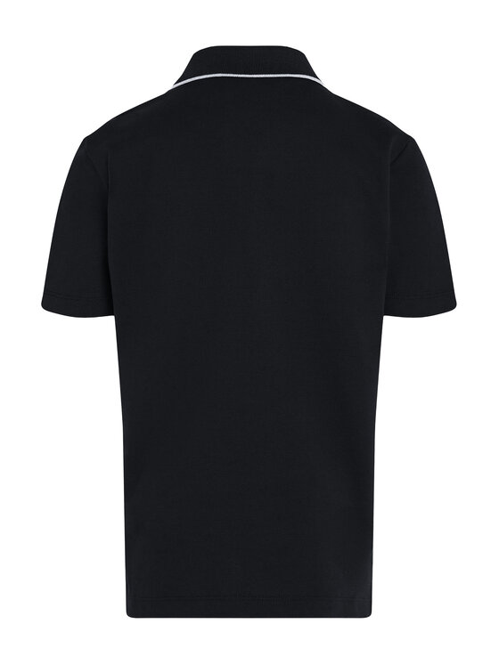 Calvin Klein Jeans Calvin Klein Jeans Tricou polo Embro Logo IB0IB02370 Negru Regular Fit