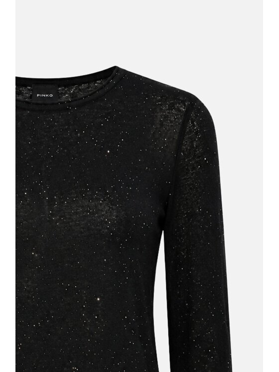 PINKO PINKO Bluzka Pico Czarny Regular Fit