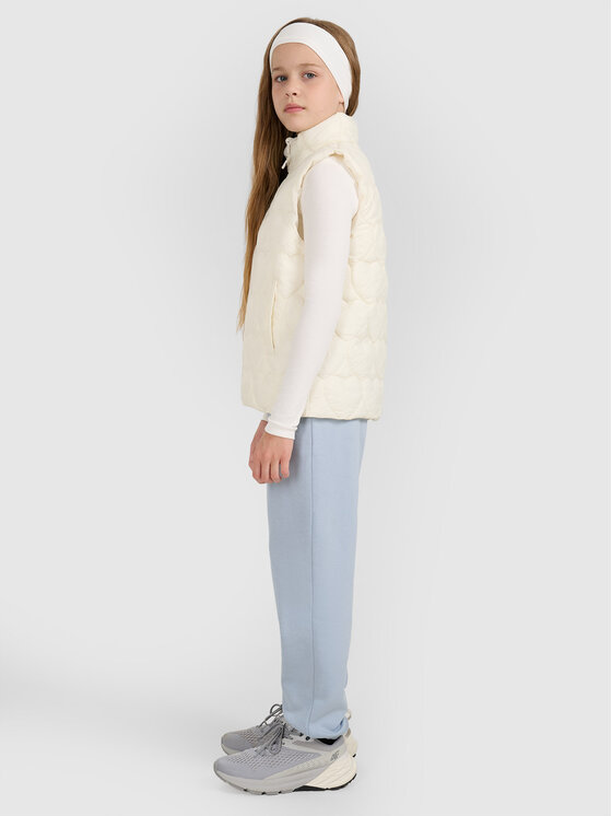 4F 4F Kamizelka OUTERWEAR Biały Oversize