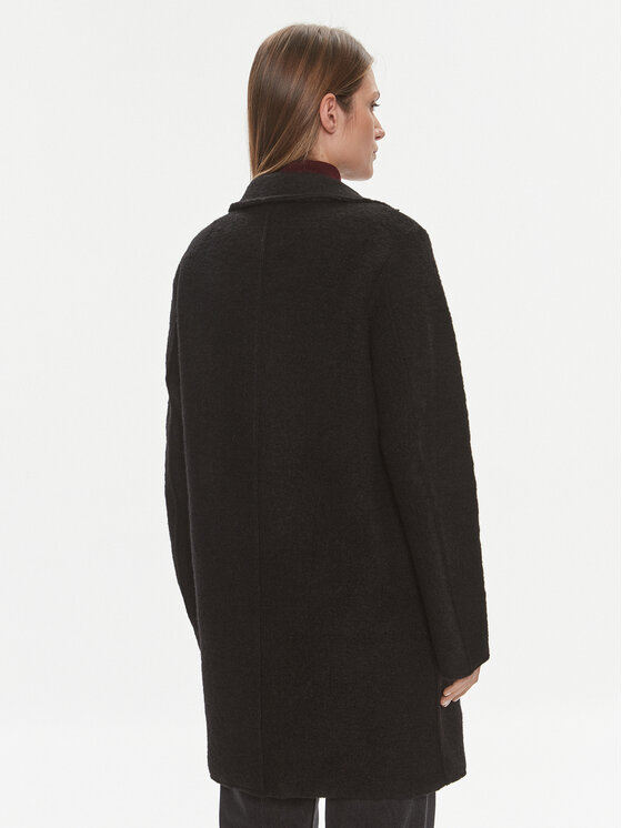 Culture Culture Palton de lână Cubirgith 50106972 Negru Classic Fit