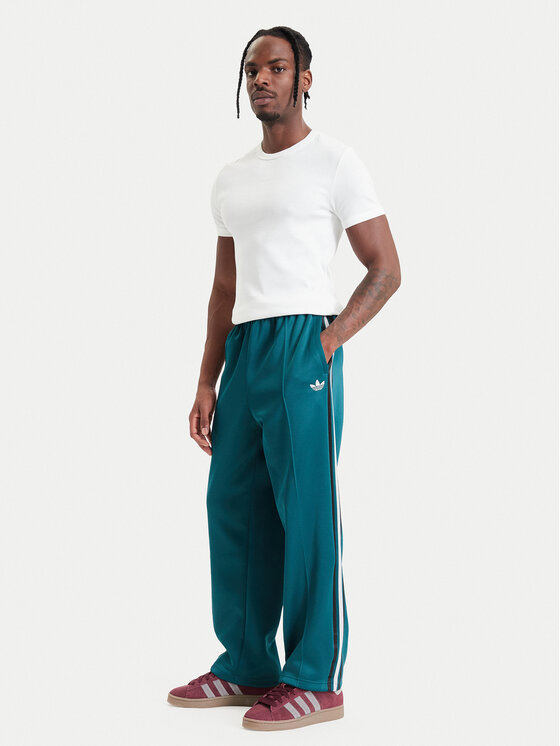 adidas adidas Παντελόνι φόρμας Adicolor Spacer Baggy Track Pant KS7429 Πράσινο Relaxed Fit