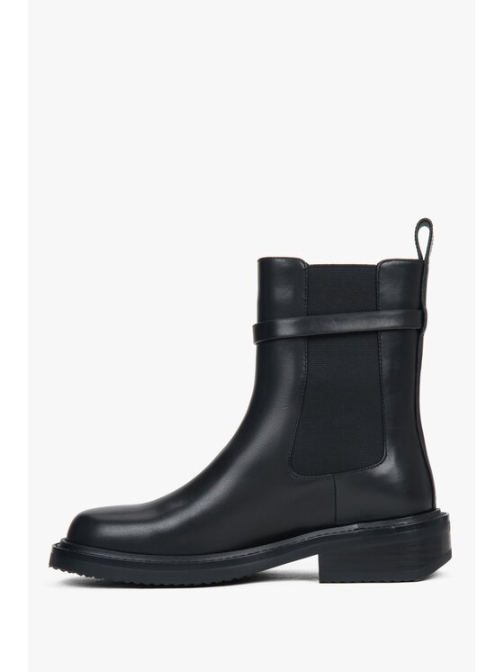 Estro Estro Μποτάκια με λάστιχο ER00118725 Μαύρο