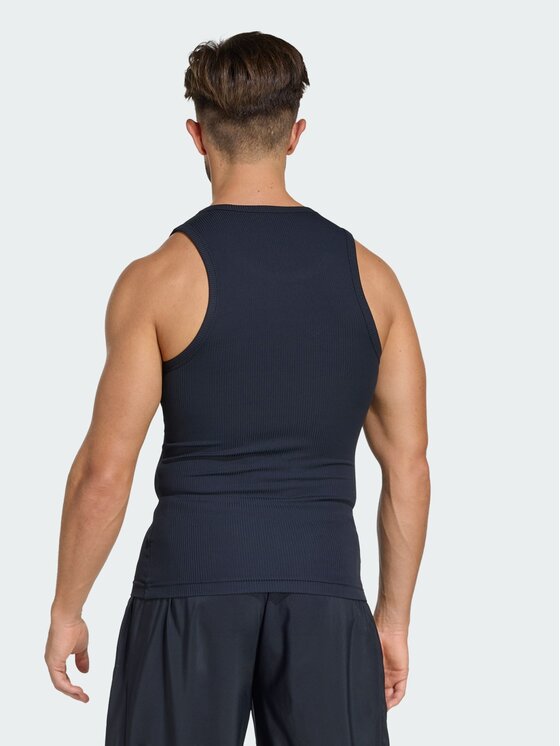adidas adidas Tank top POWER ESSENTIALS WORKOUT Czarny Fitted Fit