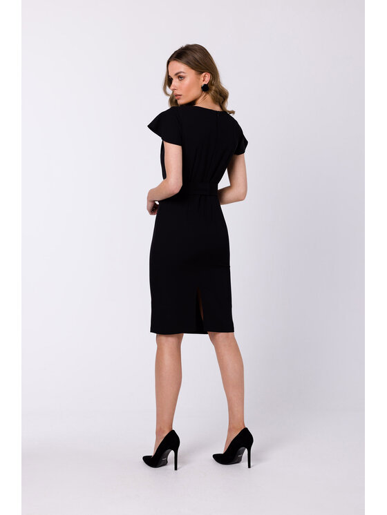 Stylove Stylove Každodenné šaty S336 Čierna Regular Fit