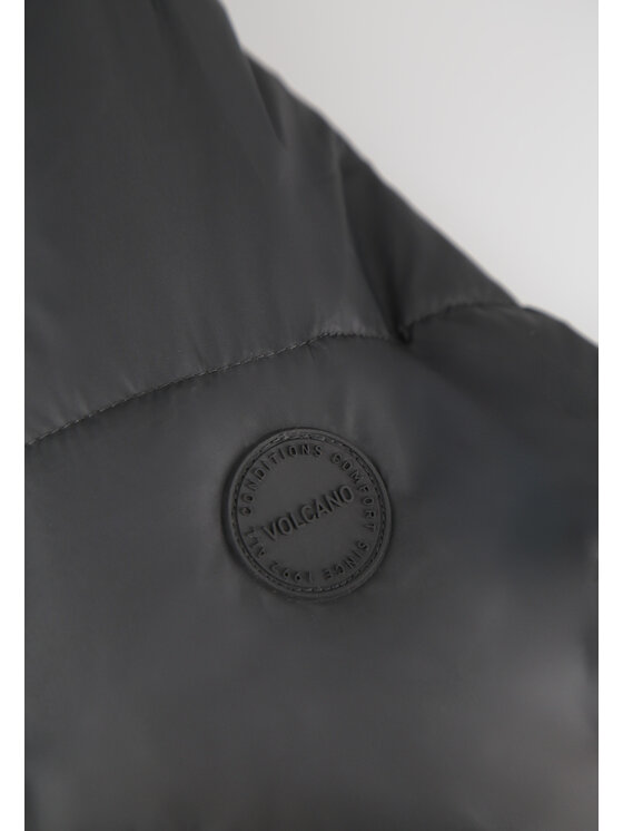 Volcano Volcano Płaszcz zimowy J-CELESTE Czarny Regular Fit