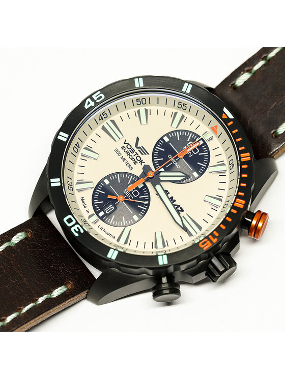 Vostok Europe Vostok Europe Zegarek 6S11-320C677 Brązowy