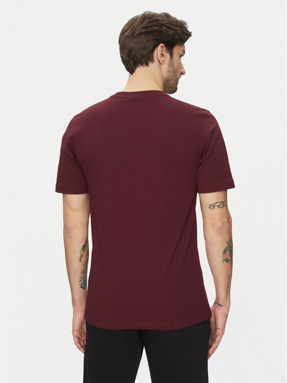 adidas adidas Футболка Trefoil Essentials JC9992 Бордовий Regular Fit